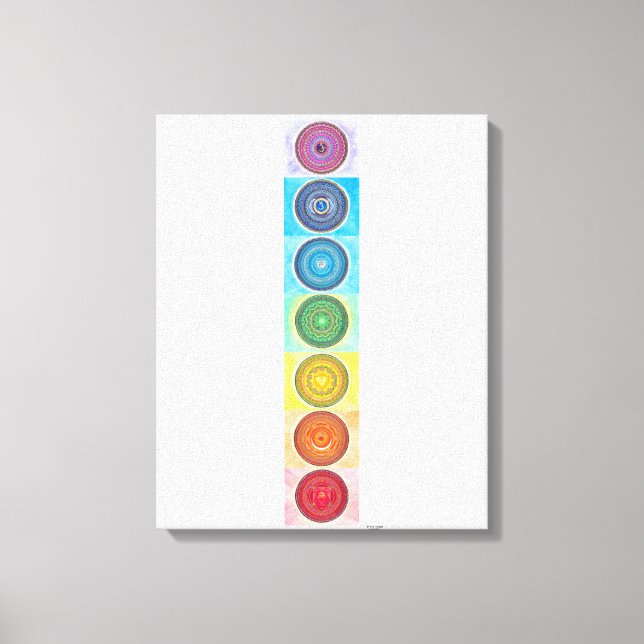 7 Chakra Canvas Impressão (Frente)
