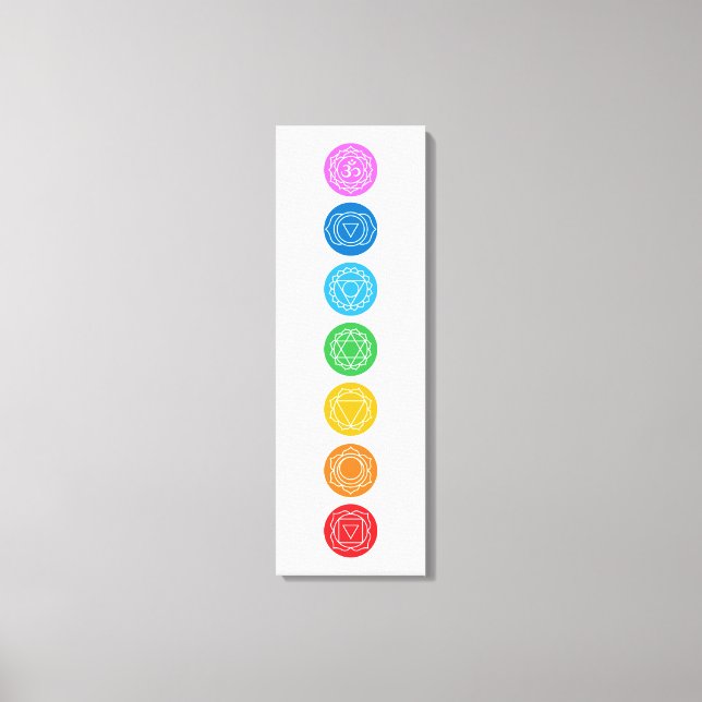 7 Chakras Canvas Impressão (Frente)