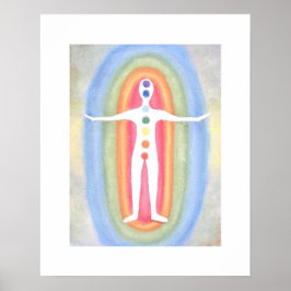 7 Chakras Sutil Energy Body Healing Reiki Poster
