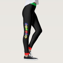 # 7 Conscientização do Autismo - Leggings