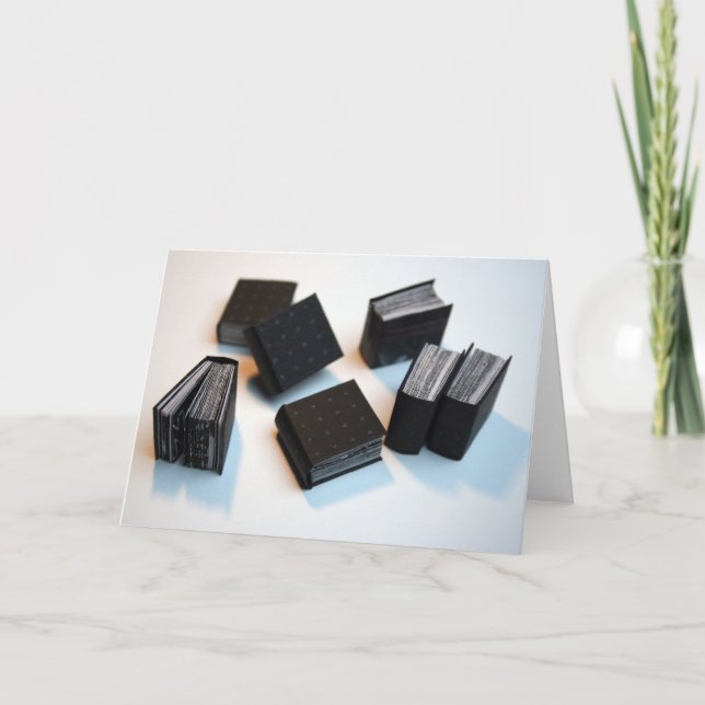 7 Livros de artista miniatura - Cartão de saudação (Frente)