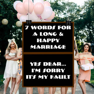 7 palavras a um casamento longo e feliz - poster