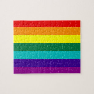 7 Stripes Orgulho gay do arco-íris Quebra-cabeça