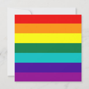 7 Stripes Orgulho gay Flag Convite