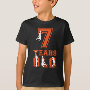 7o Camisa do menino do aniversário - t-shirt do
