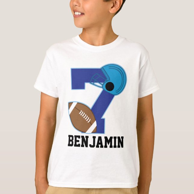 7o Camisa personalizada futebol do aniversário (Frente)