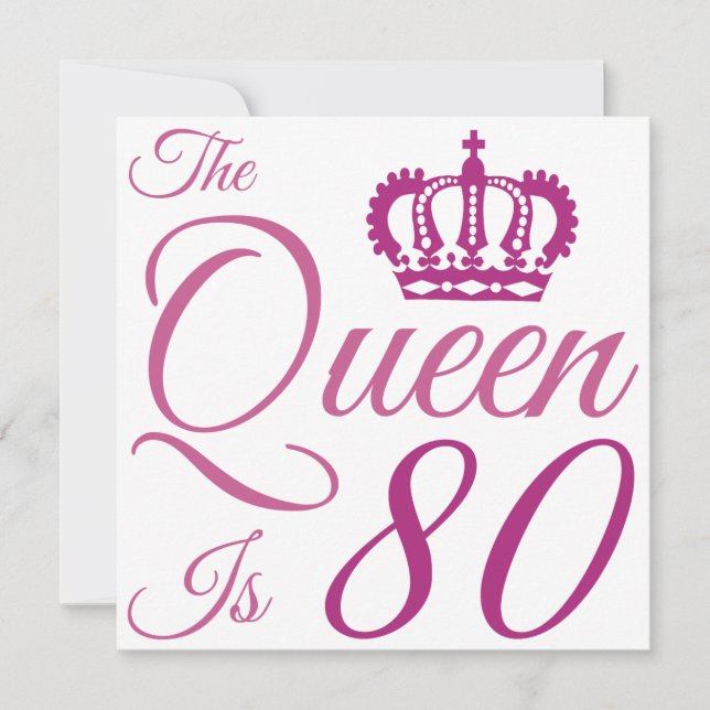 80 Birthday Queen (Frente)