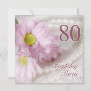 80 Convite de aniversário com margaridas