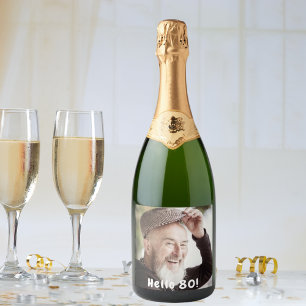 80 de aniversário com foto personalizada saudaç