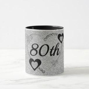 80 de caneca de aniversário especial na moda