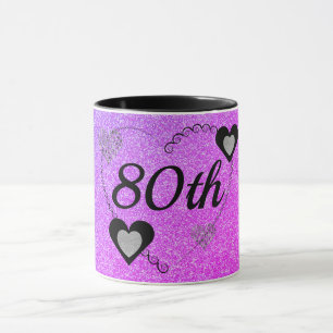 80 de caneca de aniversário especial na moda
