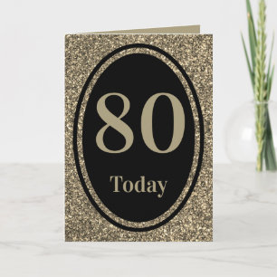 80 de cartão de aniversário de na moda por ano e