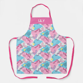 80's Memphis Active Pink Light Blue