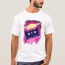 80s – Para Sempre! Camiseta Retro de Cassete