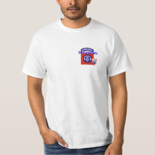 82nd Camiseta transportada por via aérea do branc
