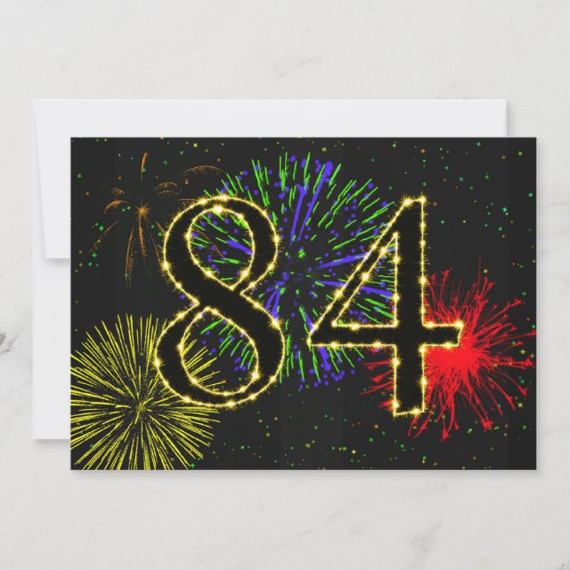 84º convite à festa de aniversário (Frente)