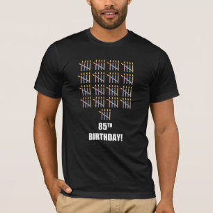 85º aniversário da Camisa T com Velas