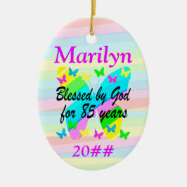 85.º ANIVERSÁRIO BÊNÇÕES PERSONALIZADAS ORNAMENTO