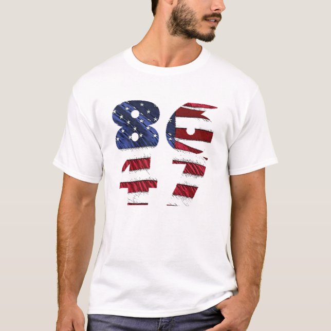 86-47 Camisa de Texto do Sinalizador (Frente)