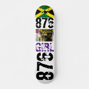 876 MENINA JMTJAMAICA 7 3/4" Prancha de Skate