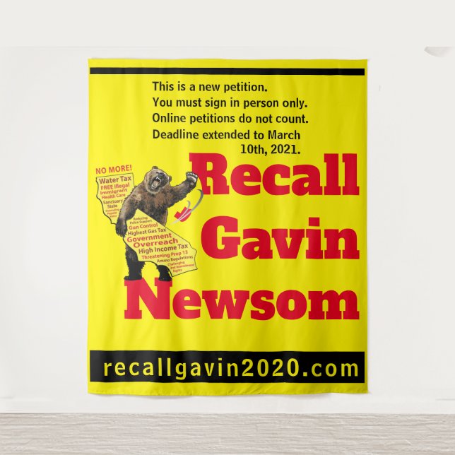 88x104 recallgavin2020 tapeçaria (Frente)