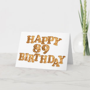 89º Cartão de aniversário para um amante de bis
