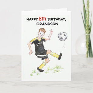 8.º Cartão de Aniversário para um neto - futebolis