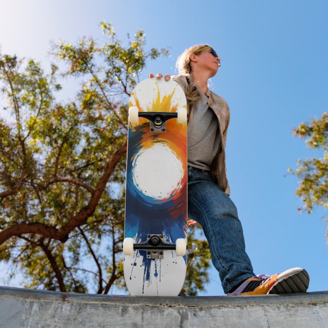 8 1/2" Color Splash Skateboard (Ao ar livre 1)