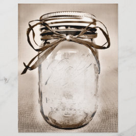 8.5 x 11 - Documento de Vazio Mason Jar, na Rússia