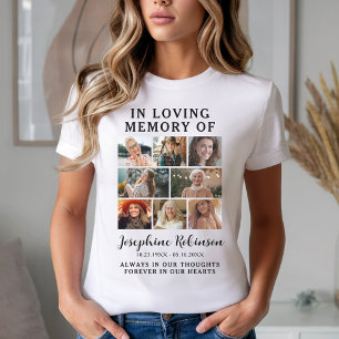 8 Foto Camiseta Colagem Memorial – Em Memória Cari