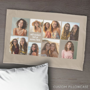 8 Mínimo de Colagem de Fotos - Taupe e Grade Branc
