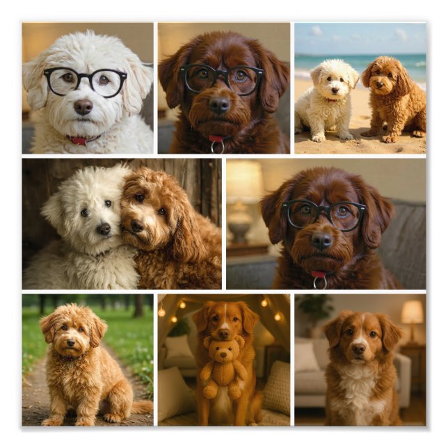 8 Modelo de colagem personalizado com foto (Frente)