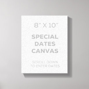 8" x 10" Special datam canvas
