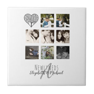 8 x FOTO COLAGE Novas mesas personalizadas WEDDING