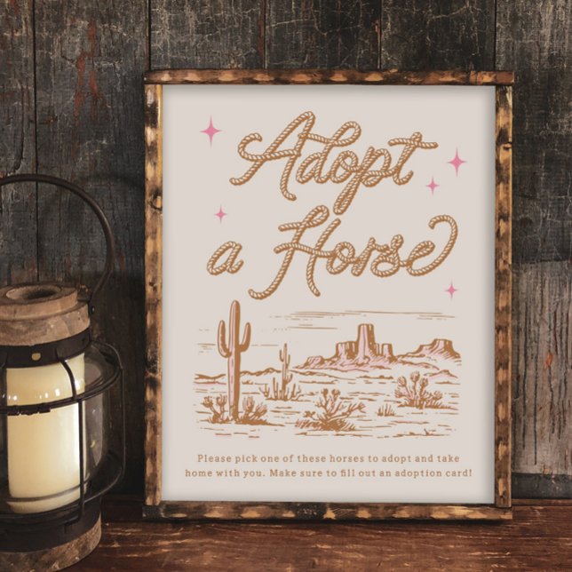 8x10 Adopt a Horse Sign (Criador carregado)