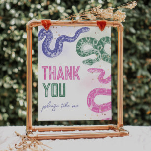 8x10 Cobra Girly Birthday - Sinal de Favor