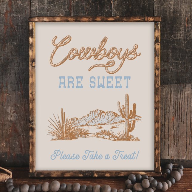 8x10 Cowboys são Sweet Western Sign (Criador carregado)