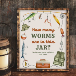 8x10 polegadas Adivinha Quantos Sinais De Pesca