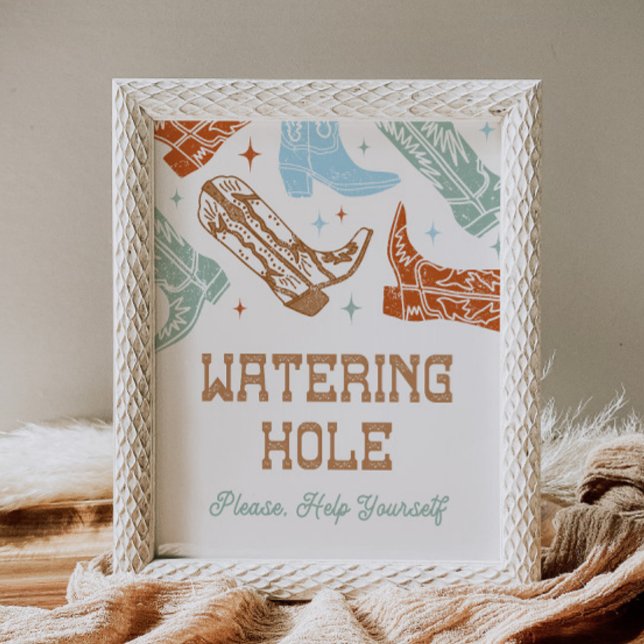8x10 Sinal de Buraco de Água Ocidental (Criador carregado)