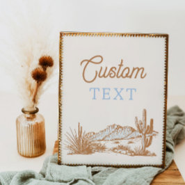 8x10 Sinal personalizado ocidental