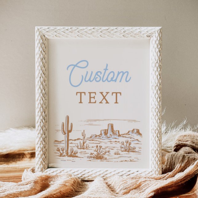 8x10 Sinal personalizado ocidental (Criador carregado)