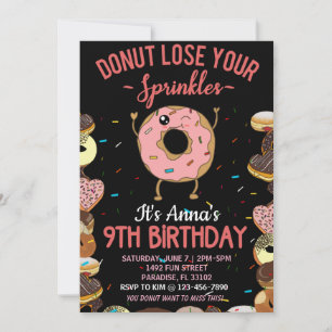 9º Perder de aniversário Sua Rosquinha de aspers