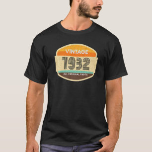 90 Birthday Graphic Camisetas Vintage 1932 Todas a