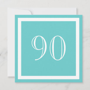 90 Convite de aniversário - Aqua
