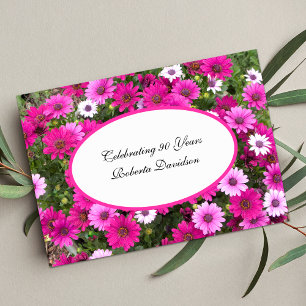 90 Convite de aniversário Gorgeous Floral