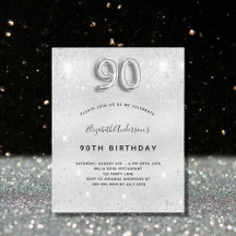 90 de orçamento convite para relíquia de prata