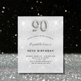 90 de orçamento convite para relíquia de prata