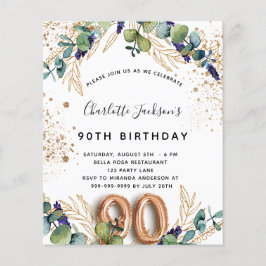 90 de orçamento eucalipto verde-vegetação