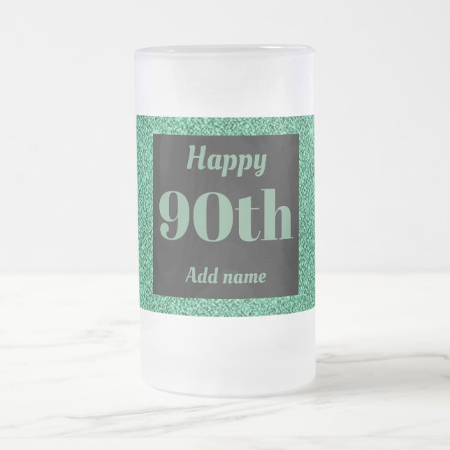 90 de presente de caneca de aniversário personaliz (Centro)