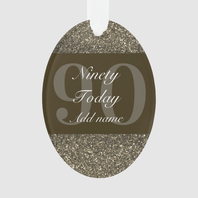 90 de presente personalizado especial de enfeite d (Frente)